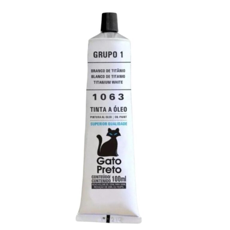 Tinta Óleo Grupo 1 Branco de Titâneo 100ml Gato 