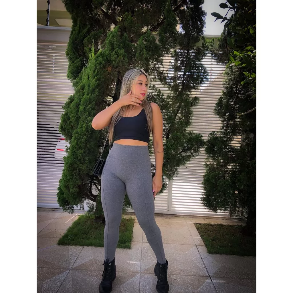 Calça Legging De Frio Leg Feminina Suplex Para Iverno Grossa Nao Fica Tranparente Franelada