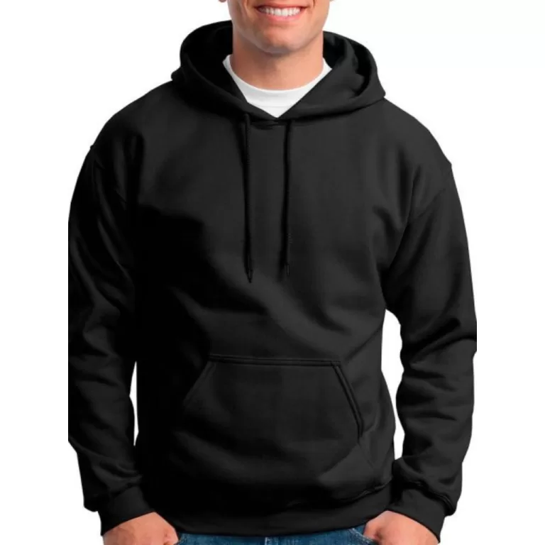 Moletom Liso Algodão Unissex Blusa De Frio Cangur