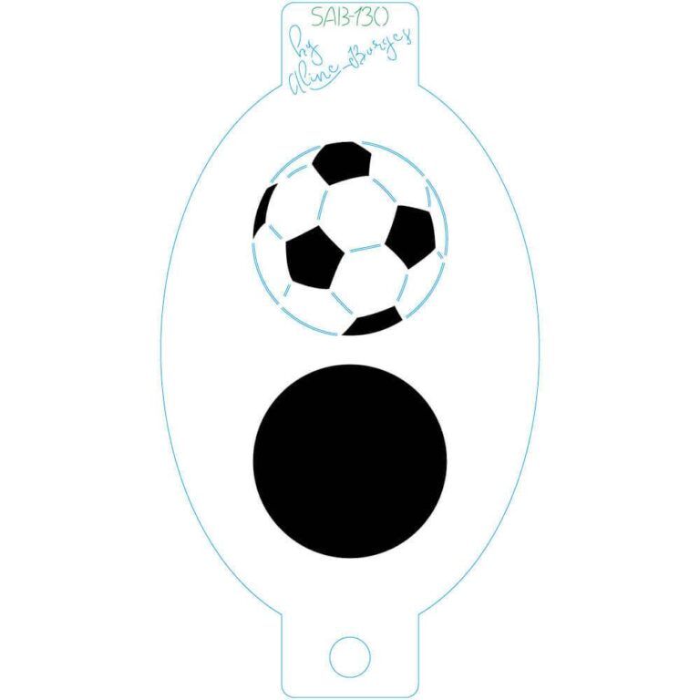 Stencil Bola de Futebol
