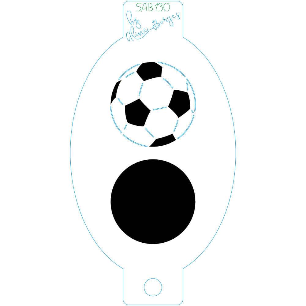Stencil Bola de Futebol