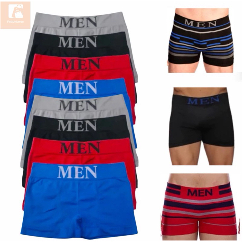 Kit Cuecas Boxer Masculina Microfibra Adulto Sem Costura