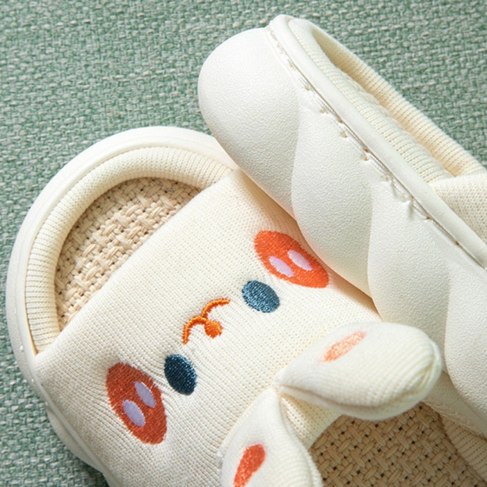 Pantufa Par Aberta Confortável Jovem Branco Fofa 