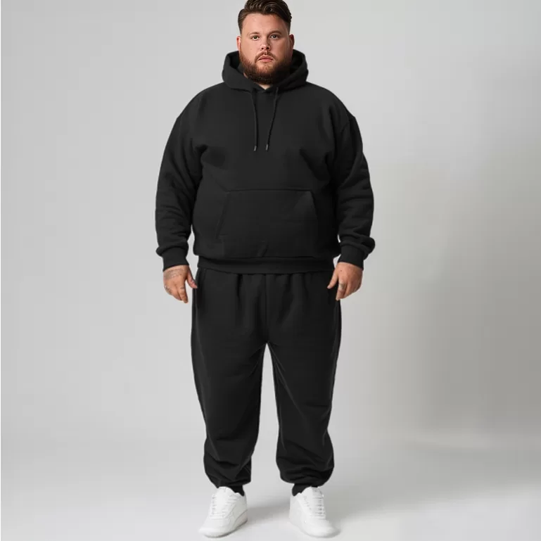 Conjunto Moletom Com Capuz  e Calça Moletom Slim 