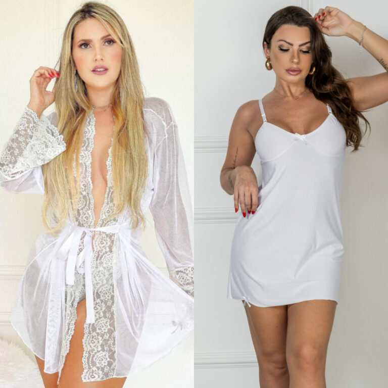 Kit 1 Robe Luxo e 1 Camisola Liganete Malha Fria L