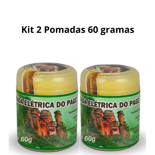 Kit 2 Pomadas Indígena Elétrica do Pajé 60g | A