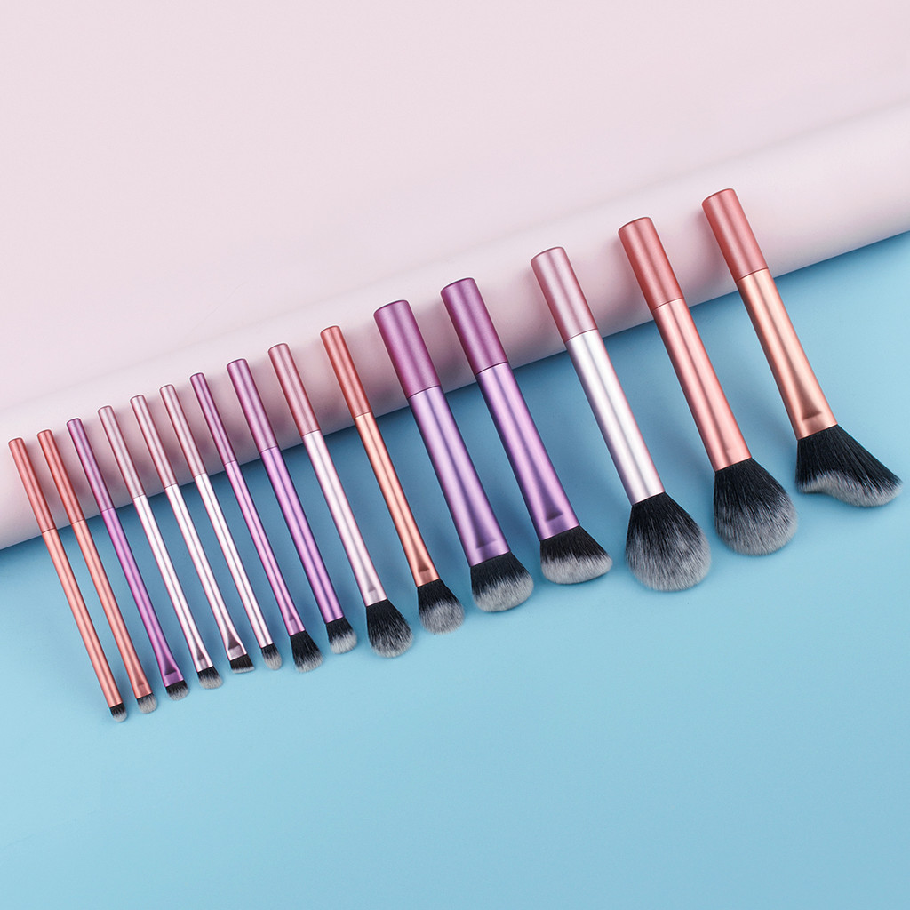 Conjunto de Escova Profissional 8/12/14 Peças Alta Qualidade para Maquiagem Criar Base sem Falhas