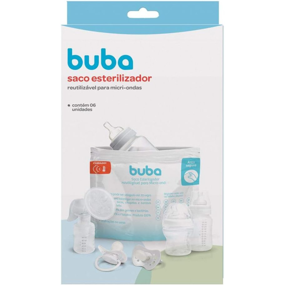 SACO ESTERILIZADOR REUTILIZAVEL PARA MICRO-ONDAS 6UN BUBA