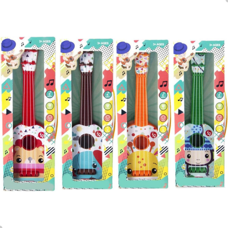 Violao Bichinhos Brinquedo Infantil Ukulele Redond