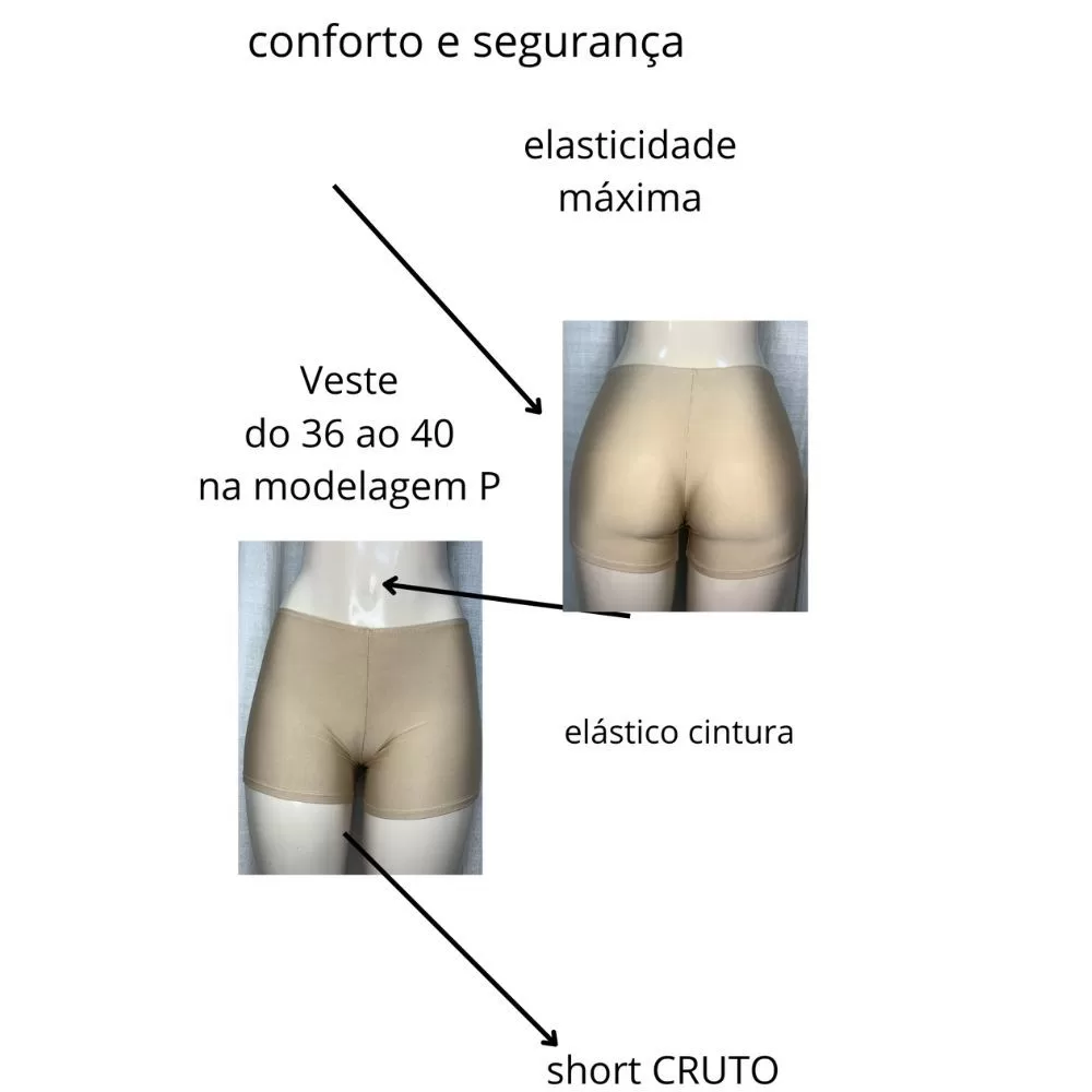 SHORT SEGUNDA PELE FEMININIO NA COR CHOCOLATE ANÁGUA, ROUPA DE BAIXO