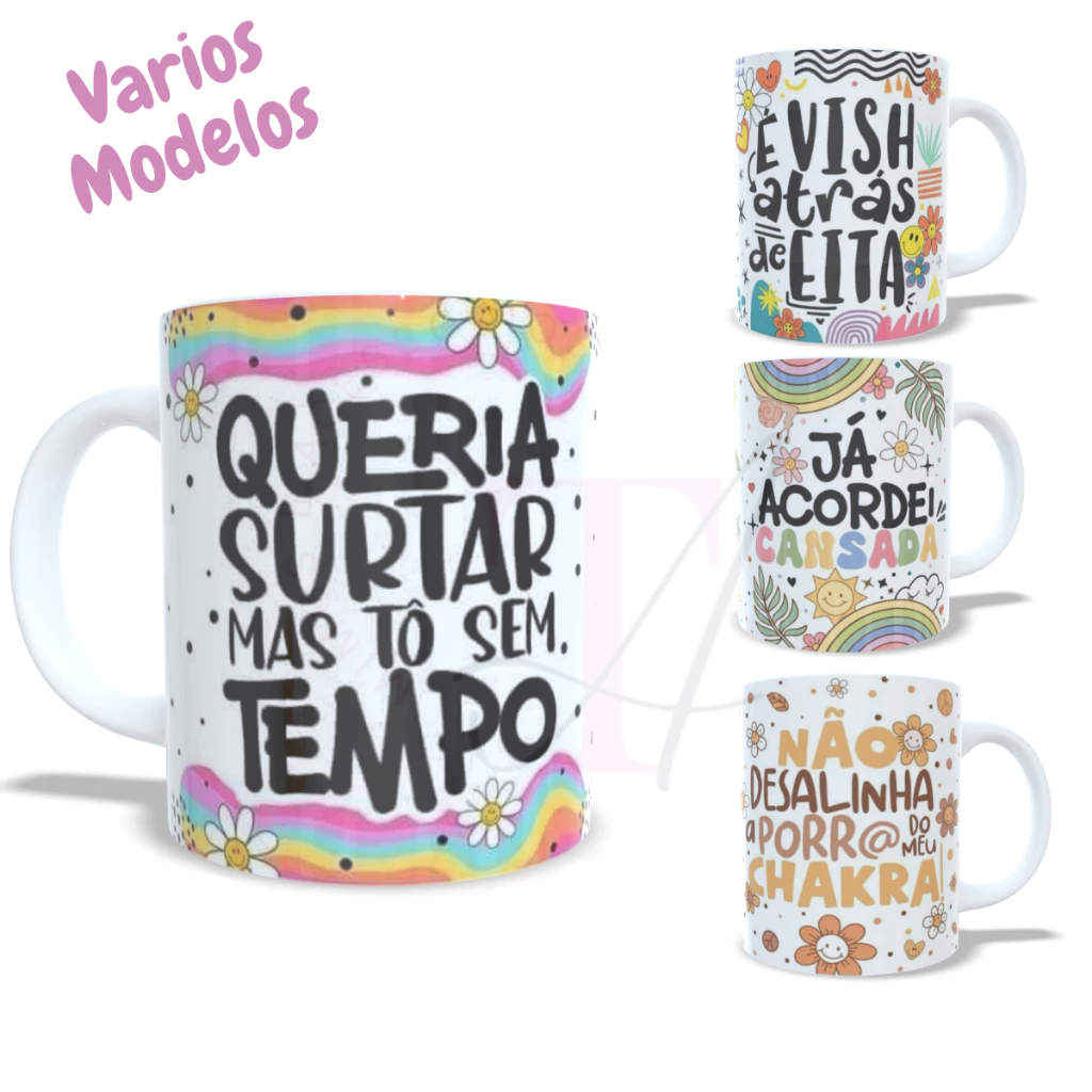 Caneca de Porcelana xícara de cerâmica Personalizada – Xícara com Frases Divertidas e Engraçadas