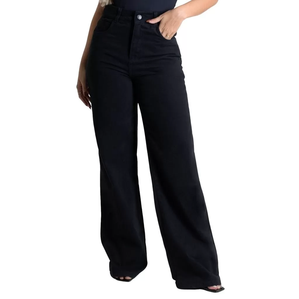 Calça Sarja Sawary Wide Leg – 279810