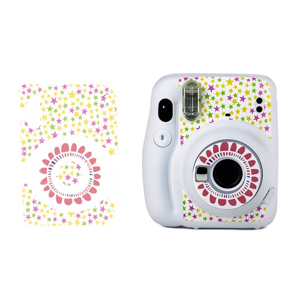 Adesivo para Câmera Instax Mini 11 Estrelas Branco