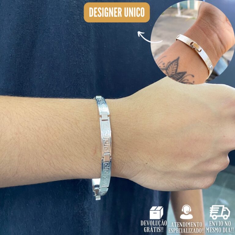 Bracelete De Prata Masculino 10g Pulseira Grossa M