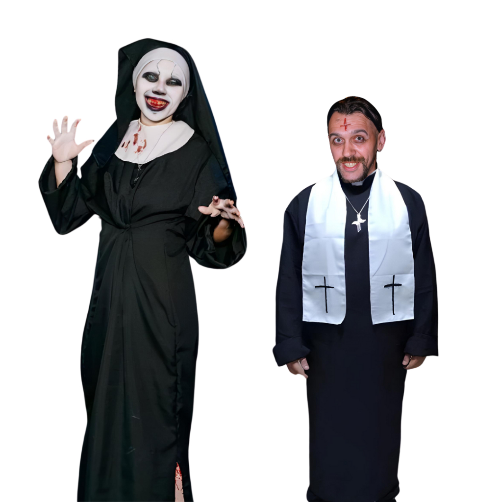 Fantasia Roupa A Freira Adulto  Fantasia Roupa Padre Adulto Entrega Ultra Rapido