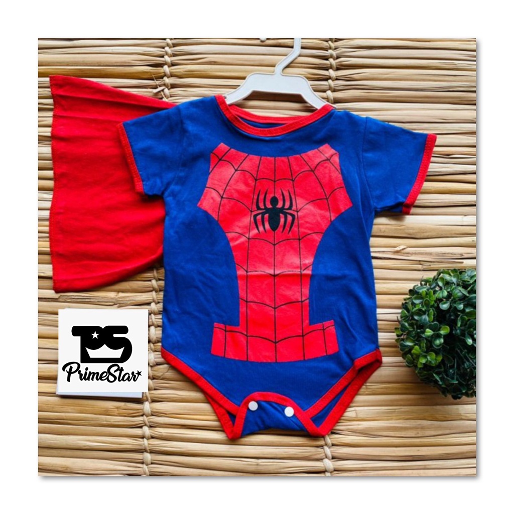 Body Infantil Super Herói Bebê Menino – 0 a 6 Meses