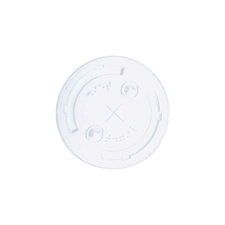 Tampa Plástica Transparente com Furo 250/330ml Ri