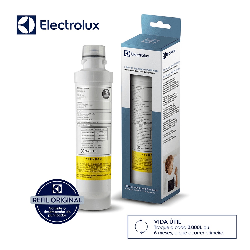 Filtro Refil De Água Purificador Pe11b Pe11x Electrolux Original