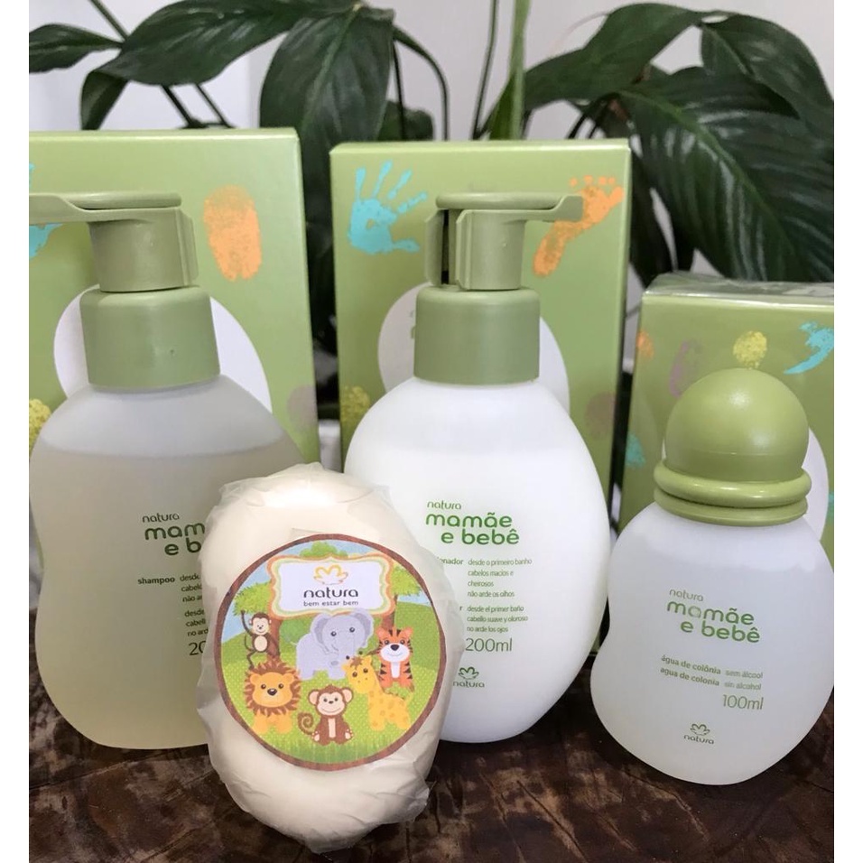 Kit Mamãe e Bebê Natura Completo com colônia- lacrado