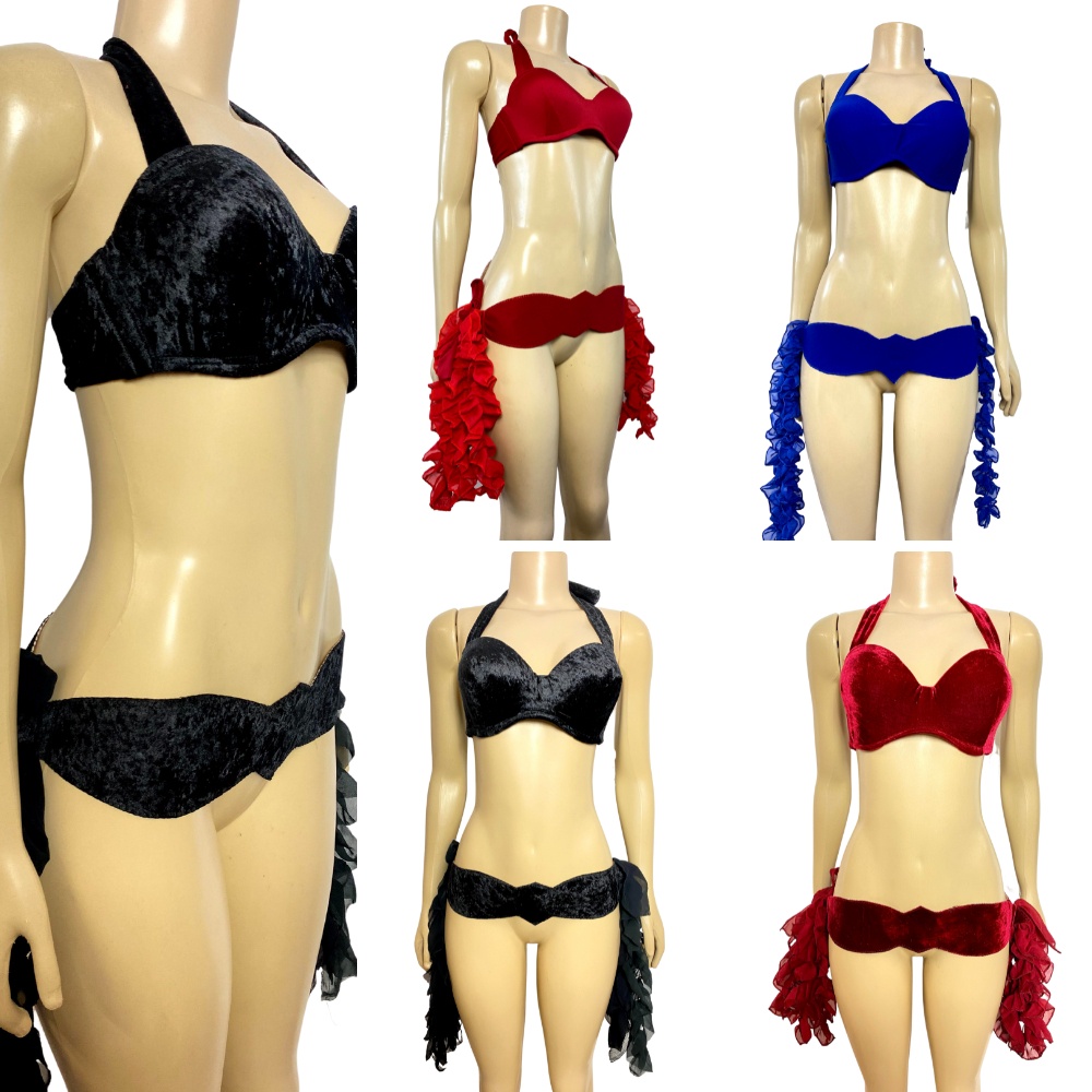 Top e Cinto Liso p/ Bordar Dança do Ventre – Pronta Entrega TCLPE-5