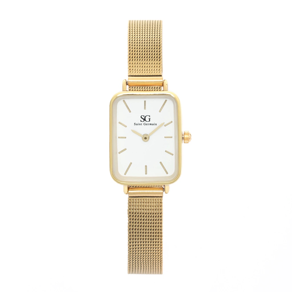 Relógio Feminino Dourado Saint Germain Square Chelsea Gold