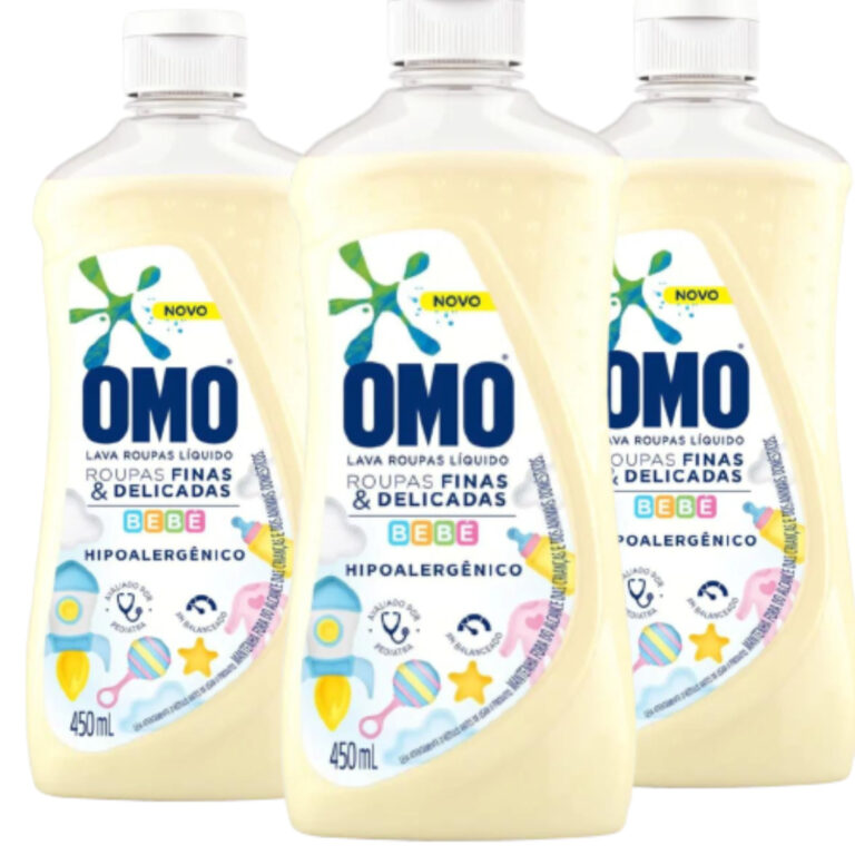 Kit 3 Sabao Liquido OMO Roupas Finas e Delicadas B