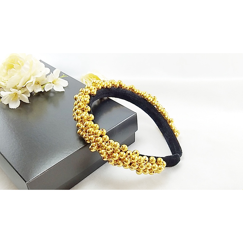 TIARA DECORADA ARTESANAL  GOLD – REF 900/0126