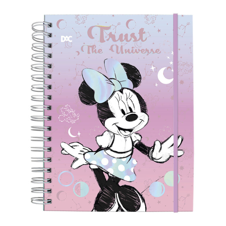 Caderno Smart Colegial Minnie C/ Folhas Tira E Põ