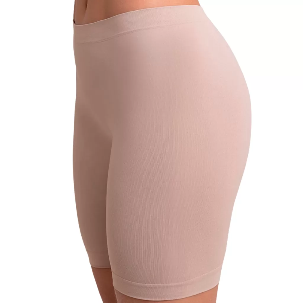 Short Anágua Meia Perna Liso Conforto Segunda Pele Feminino Bermuda short Moda íntima Lingerie