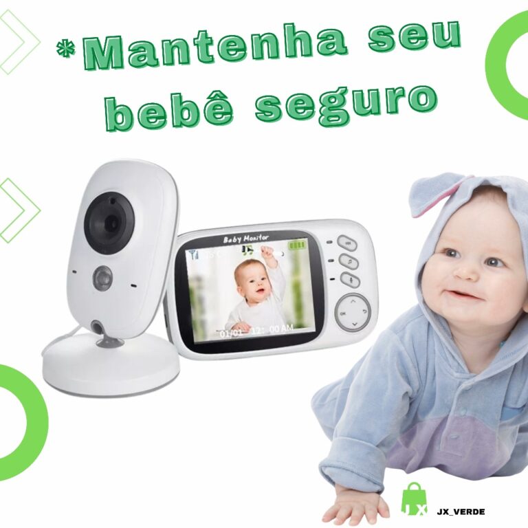 Baba Eletrônica Com Monitor Visão Noturna, Câme