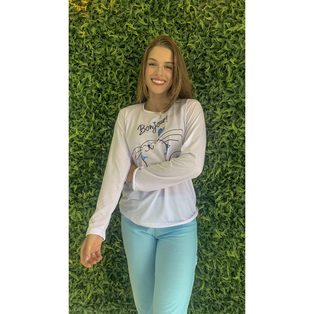 Pijama Feminino Frio Adulto Inverno Girl Doll Noite