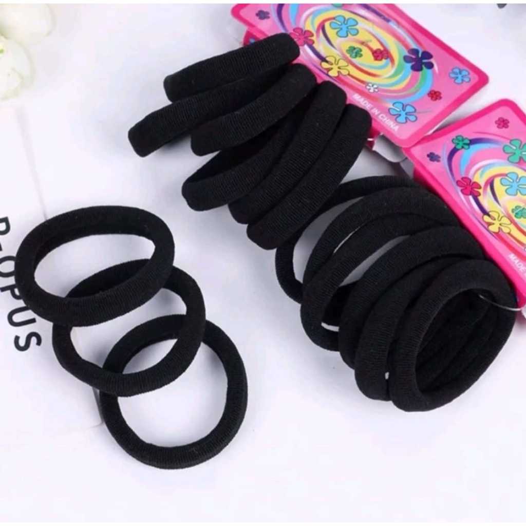 Kit 6 Elásticos Xuxinha Rabicó Para Cabelo – Cor Preto