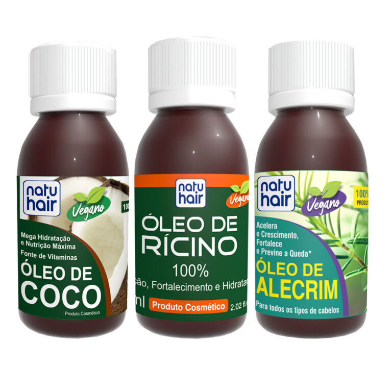 Kit Terapia Capilar Óleo de Coco + Rícino + Alec