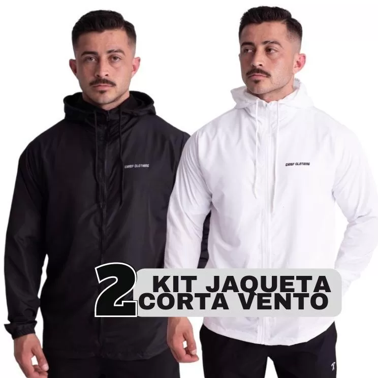 Kit 2 Jaqueta Corta Vento P ao G4 Marca Chief Clot
