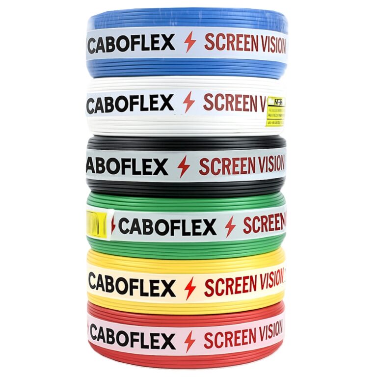 Cabo Flexível 4mm Rolo de Fio Elétrico 4,0mm com