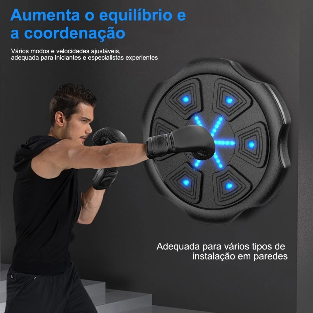 Máquina de Boxe Inteligente Bluetooth Almofada de Treinamento Equipamento de Fitness Portátil
