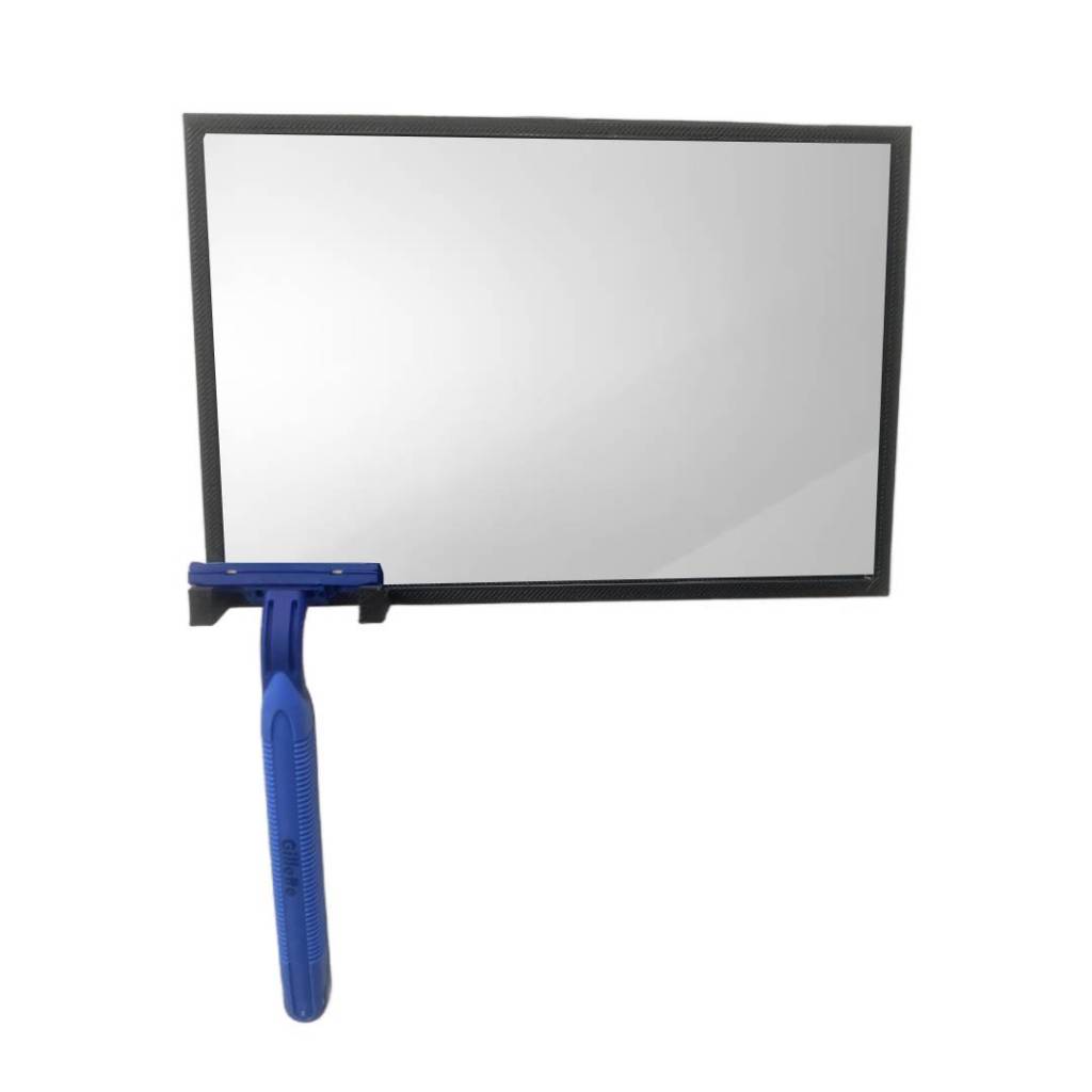 Espelho Antiembaçante para se Barbear no Banho / Box com Suporte Para Barbeador com Dupla Face