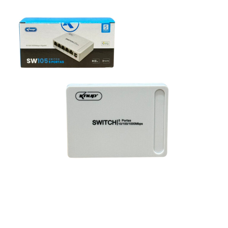 Switch 5 Portas Gigabit Hub Para Internet Lan Rede
