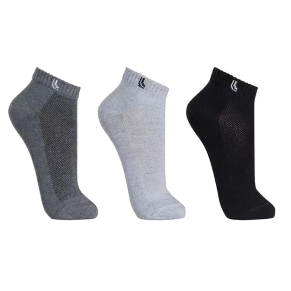 Kit 3 Pares Meia Cano Baixo Lupo Masculina – Preto e Cinza