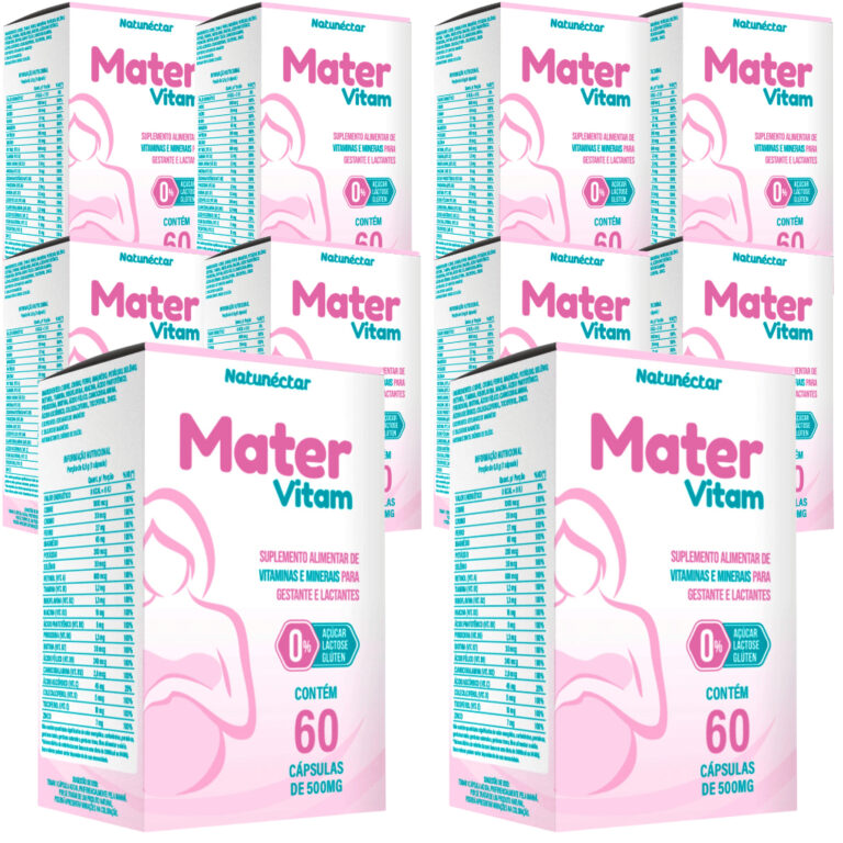 Kit Combo Atacado 10X Mater Vitam 600 cápsulas Mu