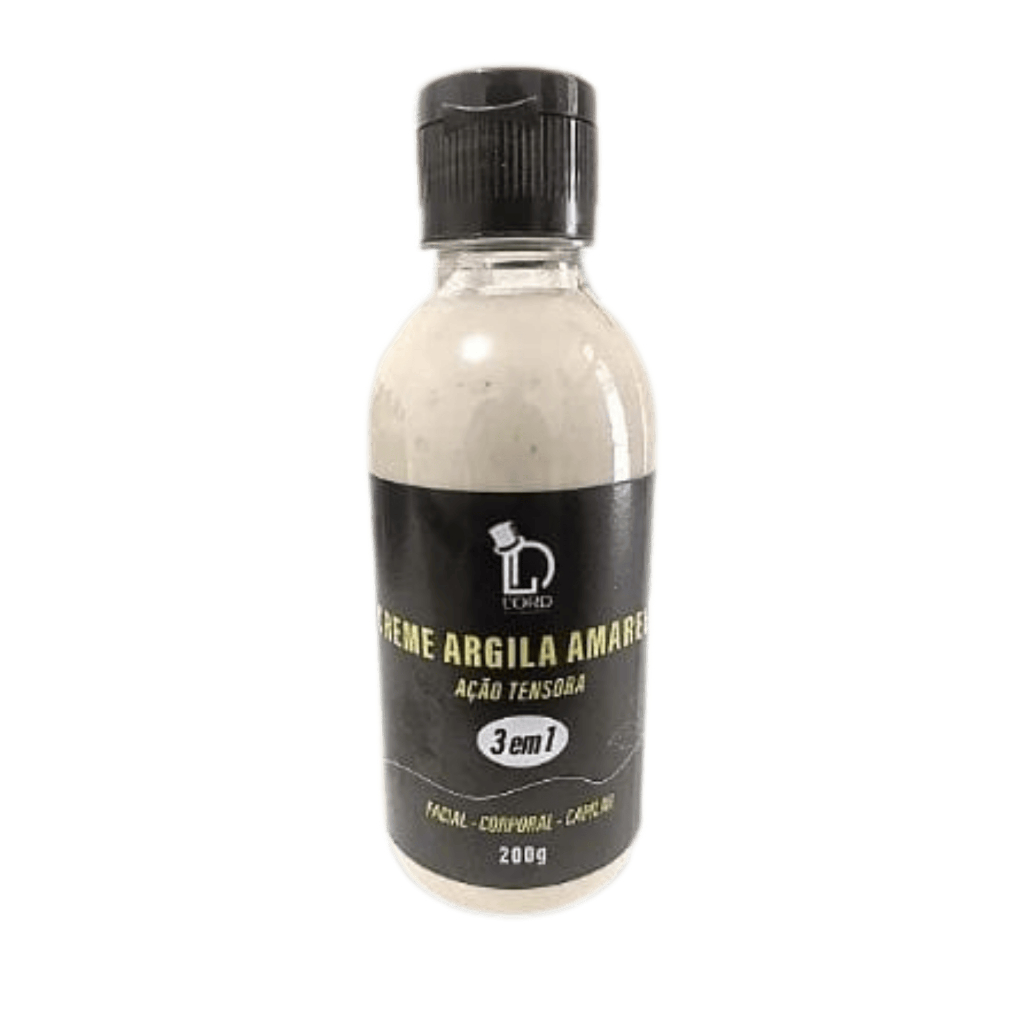Creme Clareador Manchas 3 em 1 Argila Amarela 200g Lord Cosméticos  Rosto, Corpo e Cabelos