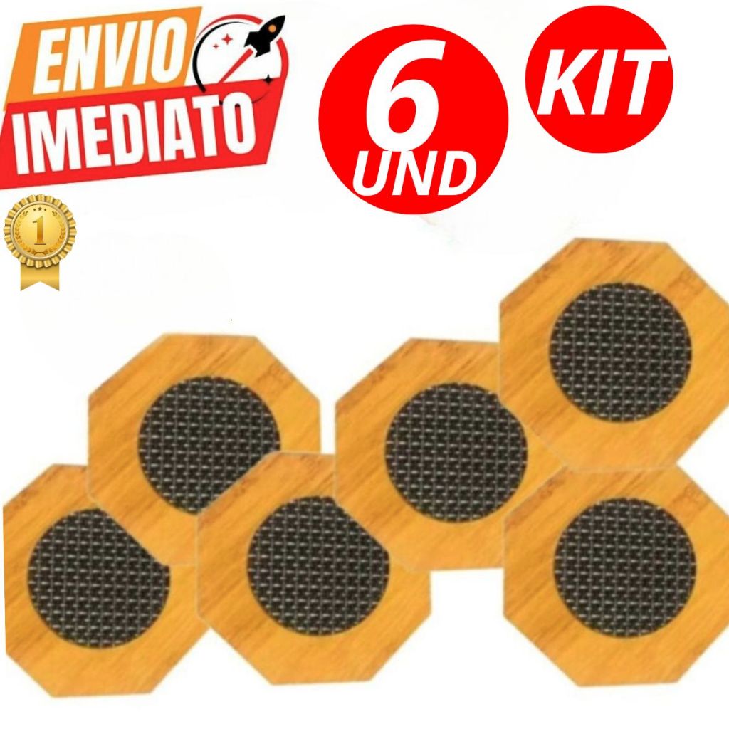 Kit 6  ou 8 Descanso Octogono Panela Alta Qualidade Prático 16 X 16Cm Casa Cozinha Buffet Restaurant