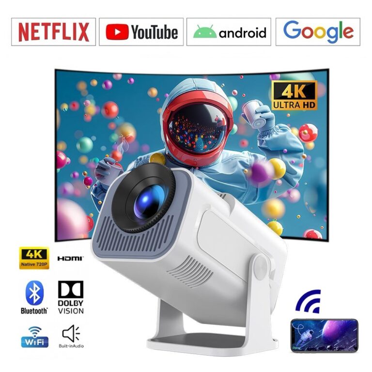 Projetor Smart HY 320 Mini Branco Preto Original A