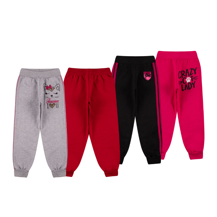 Kit Sortido Calça Moletom Estampada Feminina/Meni