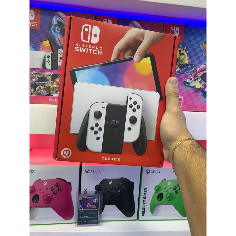 Nintendo Switch Oled Desbloqueado/ Dualboot+ Tinfoil NOVO LACRADO