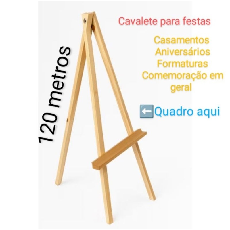 Cavalete para festas casamentos aniversários recepção eventos em geral
