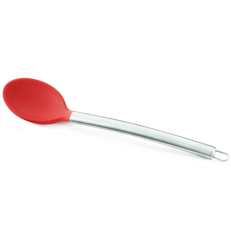 Colher de Arroz em Silicone com Cabo em Aço Inox-