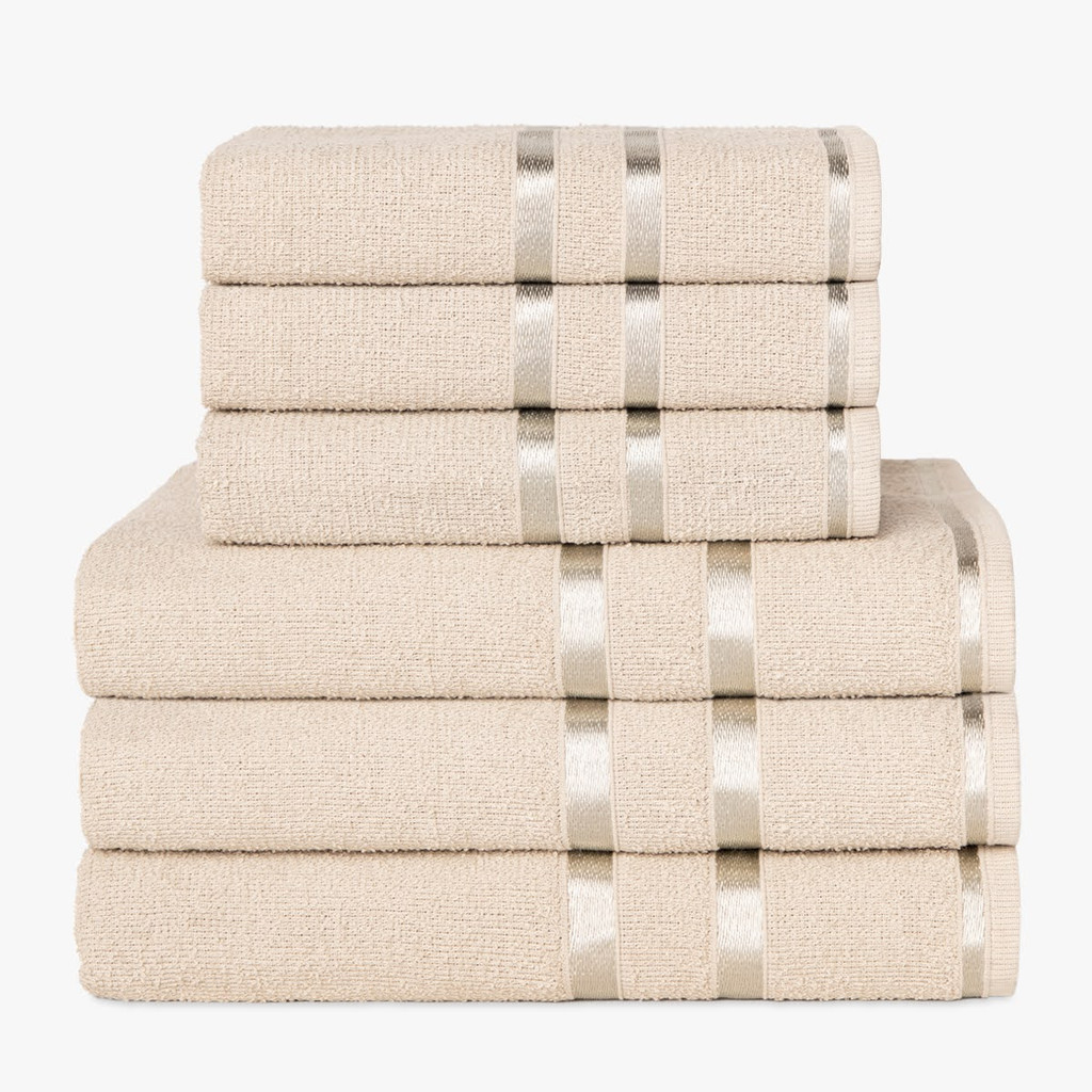 KIT 6 Toalhas Turquesa (3 Banho + 3 Rosto) 100% Algodão