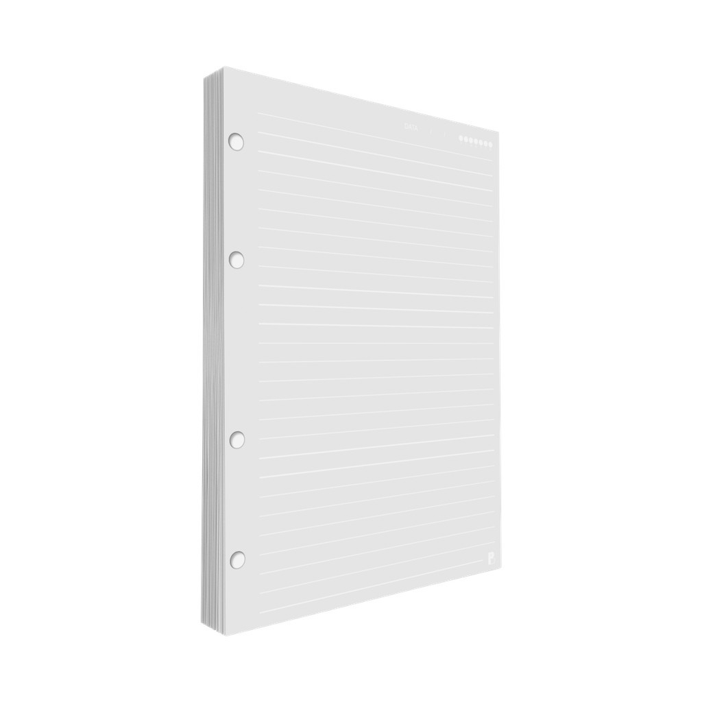 Refil Argolado Pautado Pauta Branca 90g 80 Folhas Universitário Colegial