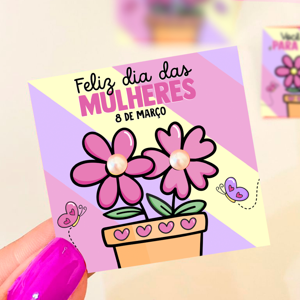 20 Brincos de pérola com Tag Mimo  – Lembrancinha para cliente